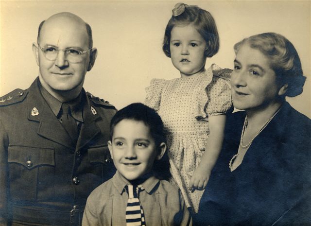 <p>A young Tipene O'Regan pictured here with his father Rolland, sister, and mother Rena (nee Bradshaw).  Tā Tipene O'Regan Collection, Ngāi Tahu Archive, 2014-174</p>